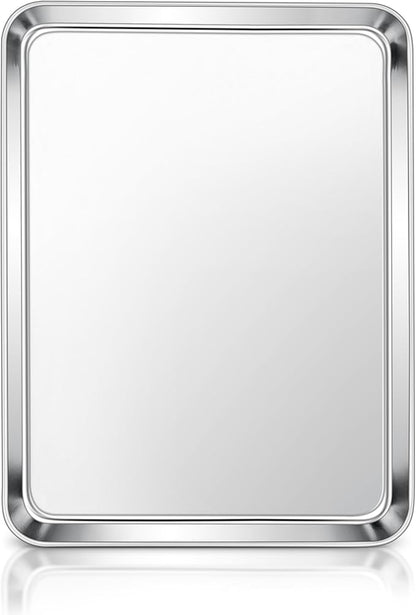 E-far Stainless Steel Baking Sheet, 12.4” x9.7” Baking Cookie Sheet Pan