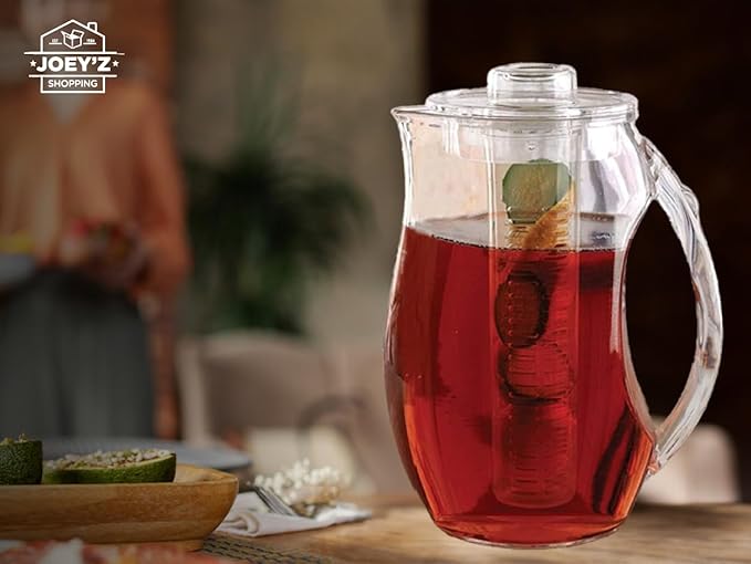 Large Fruit Infuser Water Pitcher – Shatterproof Acrylic Infusion Jug