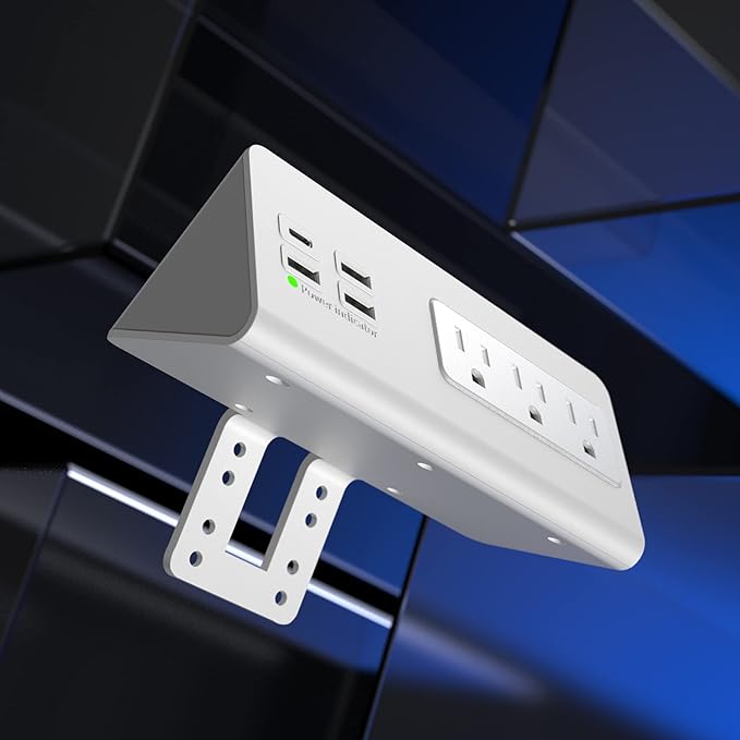 Nightstand Edge Mount Power Strip