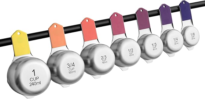 Spring Chef Magnetic Stainless Steel Measuring Cups, Kitchen Tools