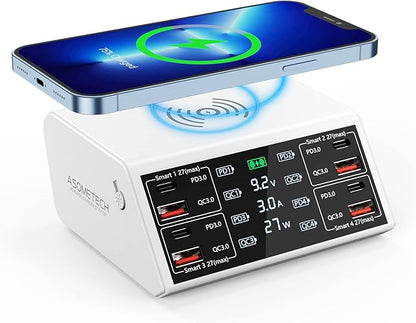 USB Charging Station, 100W 8-Port Charging Station