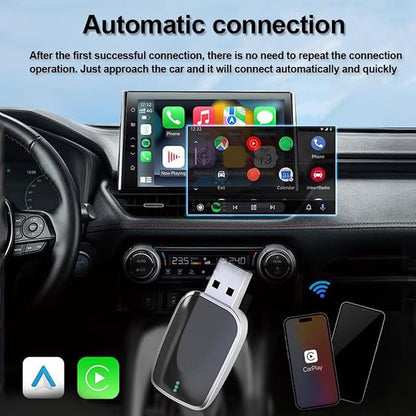 Wireless Android Auto Adapter for VW Arteon/Bora/Magotan 2018-2025,Converts Wired to Wireless Stable Connection Mini Size Accessories(Android 11+ Only),A