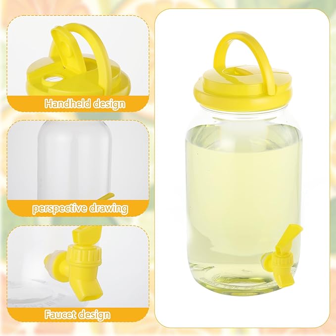 2 Pcs Plastic Beverage Dispenser