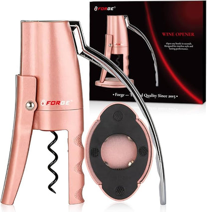 Forge Quality Compact Vertical Lever Corkscrew Wine Opener