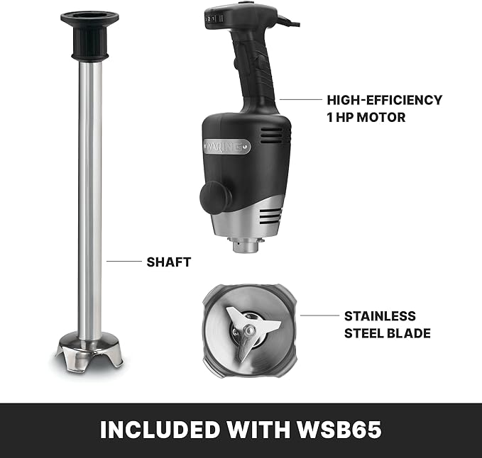 Waring Commercial Big Stix Heavy Duty Stick Immersion Hand Held Blender