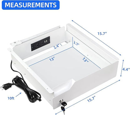 Lumil Under Desk Mounted Drawer Lockable