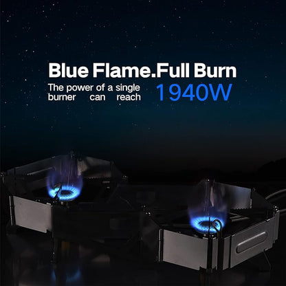 BRS-32 Portable Camping Stove, Foldable, Adjustable Control, and Carrying Case Included - Experience Hassle-Free Outdoor Cooking