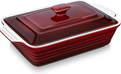 LOVECASA 4.5 Quart Ceramic Casserole Dish