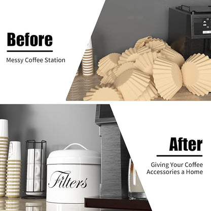 Coffee Filter Holder, Basket Storage Container