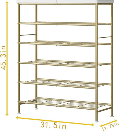 SUOERNUO Shoe Rack Organizer 6 Tier