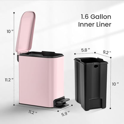 Cesun Small Bathroom Trash Can