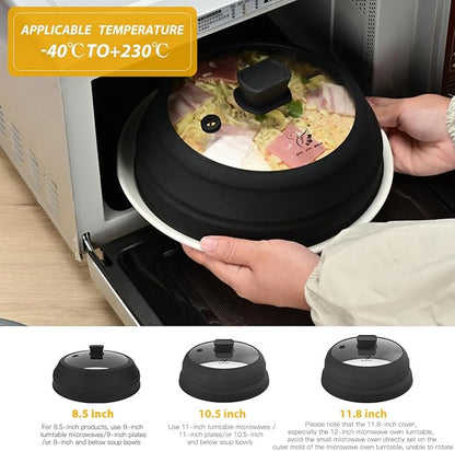 Microwave Splatter Cover Glass Splatter Guard Lid