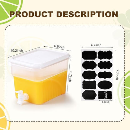 Mumufy 2 Pcs 1.32 Gallon Drink Dispensers