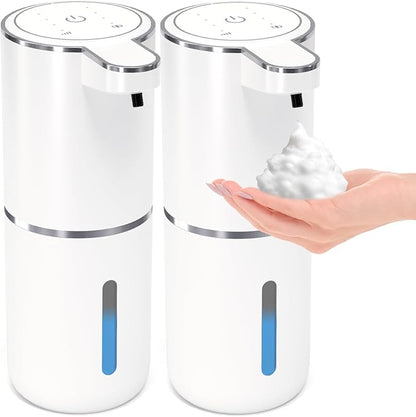 2 Pack Automatic Foaming Soap Dispenser, Touchless Foam Soap Dispenser