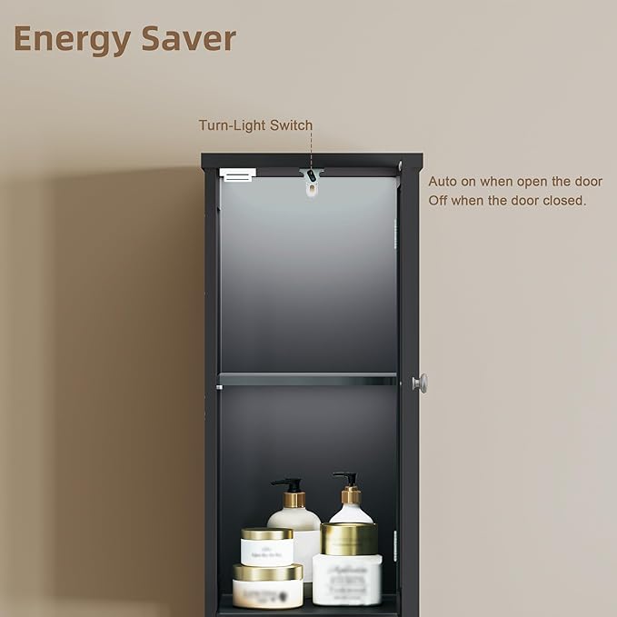 ChooChoo Tall Bathroom Storage Cabinet