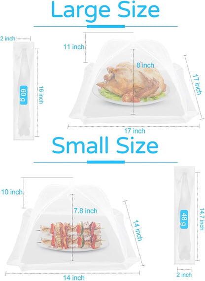 4-Pack Food Cover Mesh Food Tent