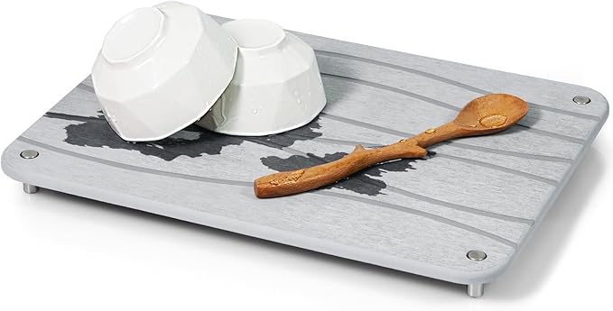 Stone Drying Mat for Kitchen Counter, Diatomaceous Dish Drying Mats Superb