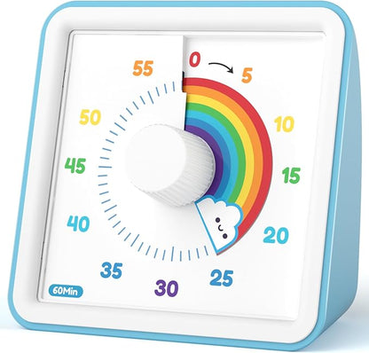LIORQUE 60 Minute Visual Timer for Kids, Visual Countdown Timer for Classroom