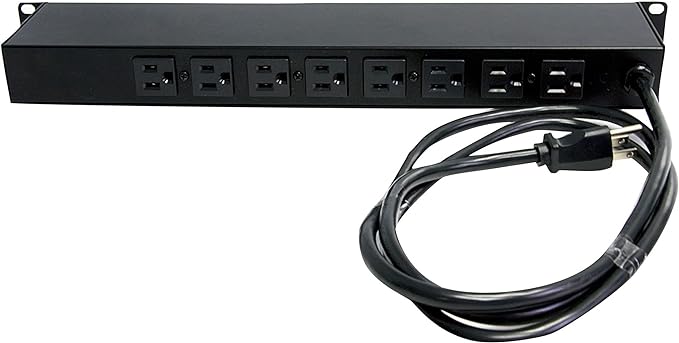 StarTech.com 8 Outlet Horizontal 1U Rack Mount PDU Power Strip