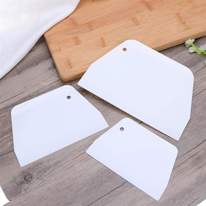 Luckycivia 3-Piece Trapezoidal Plastic Scraper