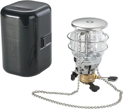 CAMPINGMOON Mini Gas Camping Lantern with Hanging Chain & Hard Case ??80W Equivalent Brightness, Adjustable Dial, Outdoor Portable Butane Lamp for Hiking, Backpacking, Emergency, Tent Lighting T-4
