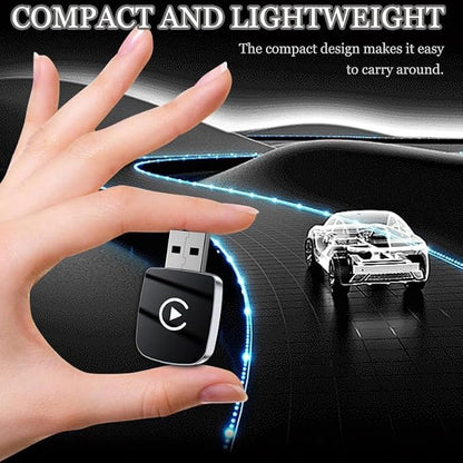 Wireless CarPlay Adapter 2-in-1 for Toyota Sienna 2019 2020 2021 2022 2023 2024 2025 2026, USB Design Plug and Play Bluetooth Fast Connection Car Accessories,A-Black