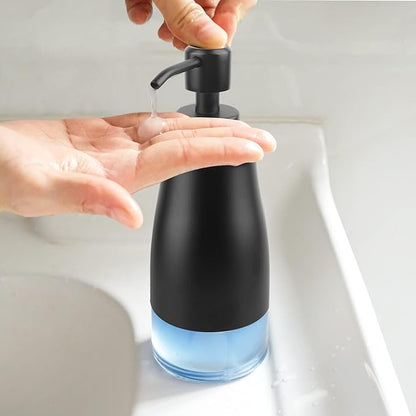 AUMIO Soap Dispenser with Non-Slip Silicone Pad, 2 Pack Kitchen Dish Refillable