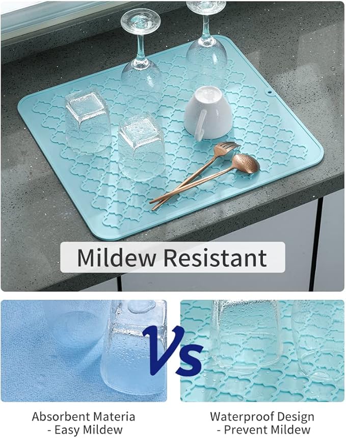 AMOAMI-Dish Drying Mats for Kitchen Counter-Silicone Dish Drying Mat-Kitchen