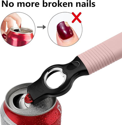 2-Pack Magnetic Beer Bottle Opener & Soda Can Opener, 2-in-1 Bottle Opener and
