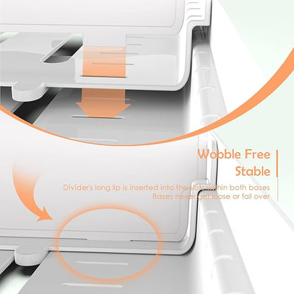 EVERIE Expandable Food Container Lid Organizer