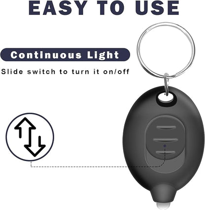 Mini LED Keychain Flashlight, Ultra Bright Tiny Flashlight, Small Keychain Flashlight White Light, Micro Pocket Key Ring LED Flashlight for Emergency Lighting Batteries Included (16PCS)