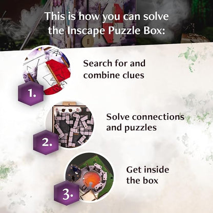 INSCAPE Cluebox Stonehenge´s Legacy - Puzzle Box - Interactive Wooden Escape Room in A Box for Adults with Hidden Compartments - Gift Idea for Puzzle and Mystery Fans - Brain Teaser