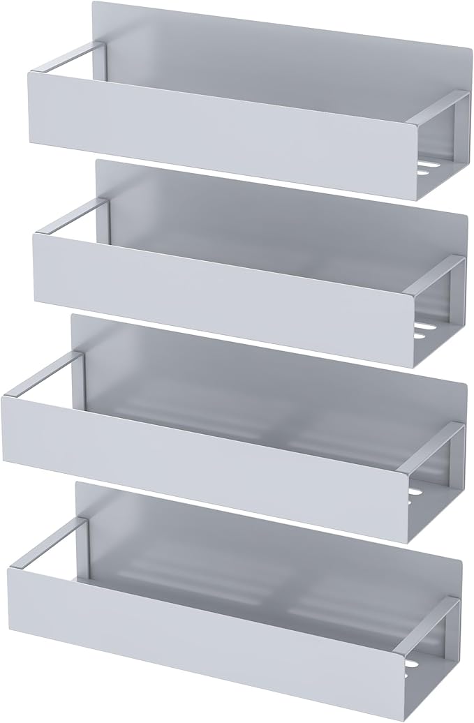HuggieGems 4 Pack Magnetic Spice Storage Rack Organizer