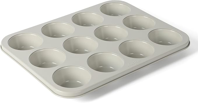 Martha Stewart Gallen 12-Cup Nonstick Carbon Steel Muffin and Cupcake Pan –