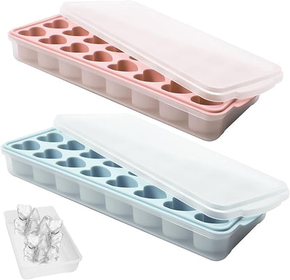 2 Pack Heart Shpaed Ice Cube Trays