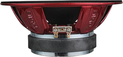 DS18 PRO-X8M Loudspeaker - 8", Midrange, Red Steel Basket, 550W Max, 275W RMS, 8 Ohms - Premium Quality Audio Door Speakers for Car or Truck Stereo Sound System (1 Speaker), Classic