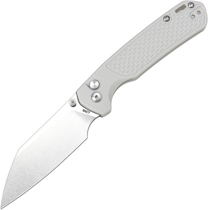 CJRB Pyrite-Light Pocket Knife for Men, 3.34'' S90V Steel Blade EDC Knife with Pocket Clip for Camping Hiking(J1945G)