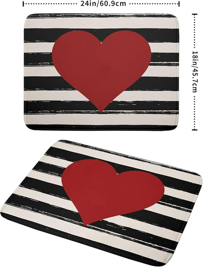 Valentine's Day Dish Drying Mat
