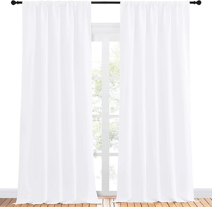 NICETOWN White Bedroom Curtain Panels