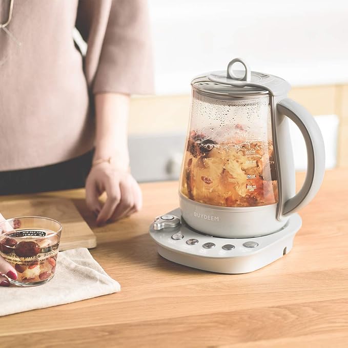 BUYDEEM K2683 Health-Care Beverage Tea Maker and Kettle, 9-in-1 Programmable