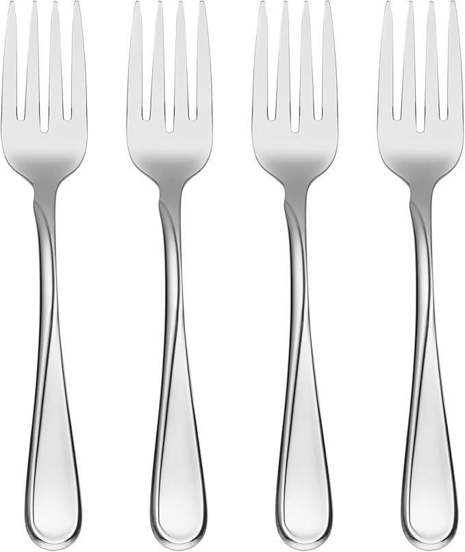 Oneida Flight Everyday Flatware Salad Forks, Set of 4