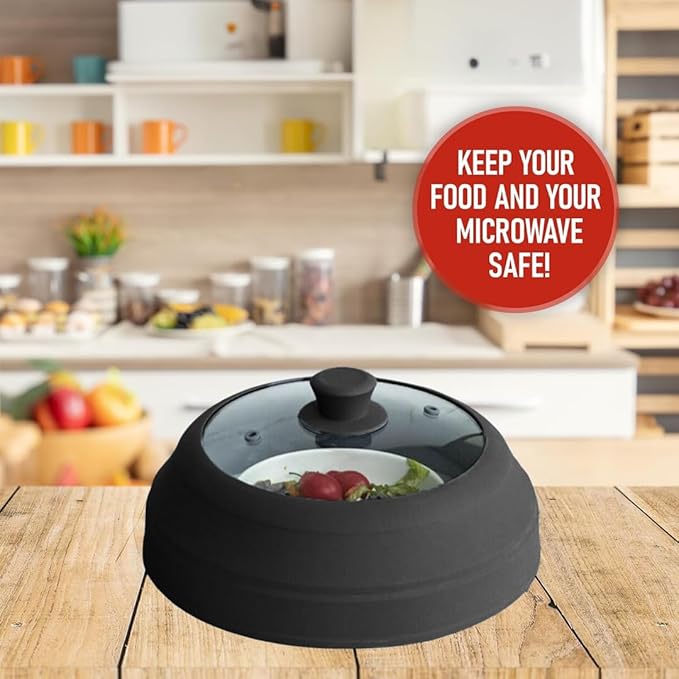 Microwave Splatter Cover Glass for Food