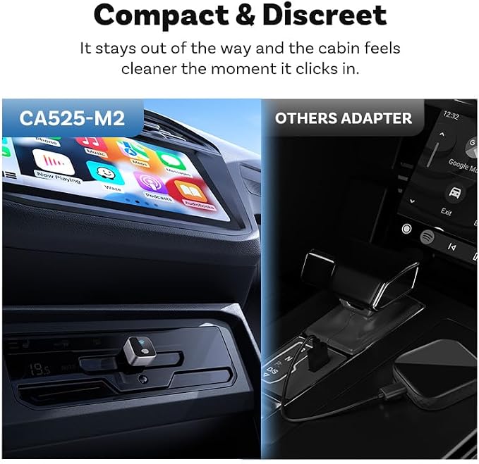 Upgraded Wireless CarPlay Adapter for Chevrolet Blazer 2019-2025, Mini Wired to Wireless Box, Plug and Play, Compatible with Apple and Android