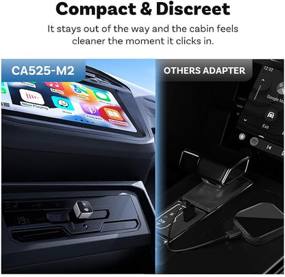 Upgraded Wireless CarPlay Adapter for Chevrolet Blazer 2019-2025, Mini Wired to Wireless Box, Plug and Play, Compatible with Apple and Android