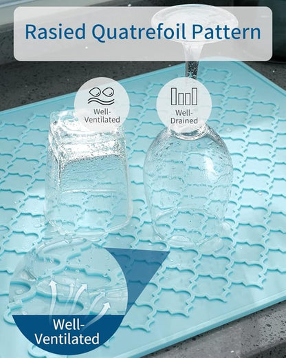 AMOAMI-Dish Drying Mats for Kitchen Counter-Silicone Dish Drying Mat-Kitchen