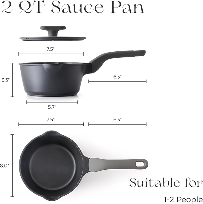 PRICUSIS Nonstick Saucepan