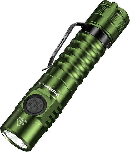 Wurkkos FC11C LED Flashlights Rechargeable -Small Powerful EDC Flashlight 90CRI 1200 High Lumen, IP68 Waterproof,Magnetic Tailcap,155M Beam Distance for Garden Dog Walking Emergency(Green 5000K)