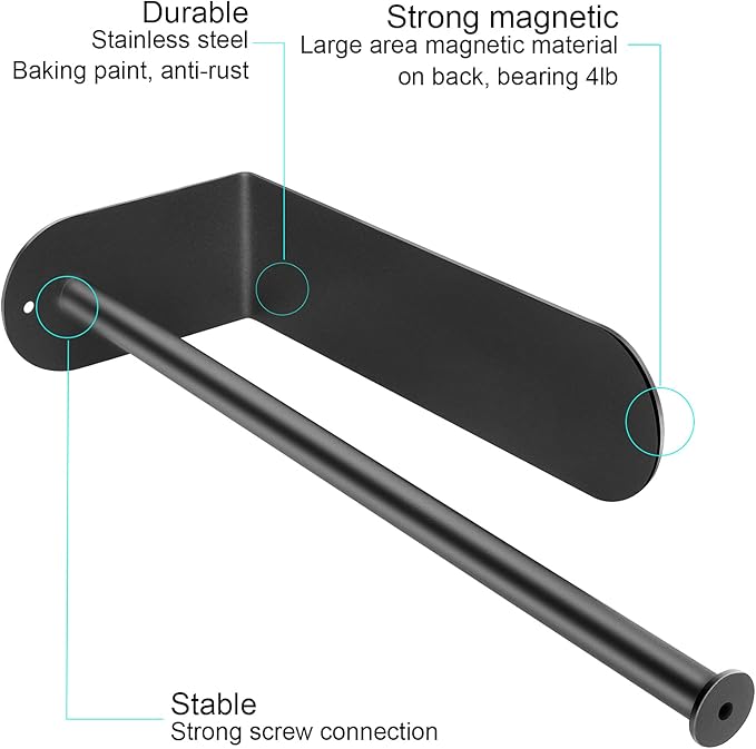 Kitchen Magnetic Stainless Steel Paper Towel Holder