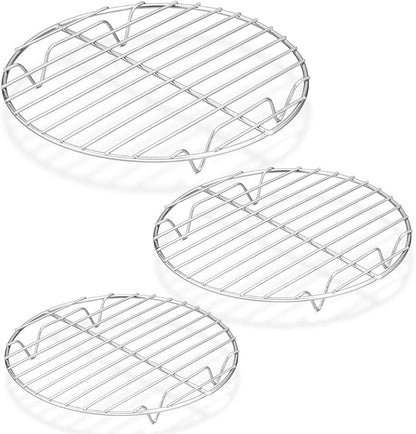 P&P CHEF Round Cooking Rack, Fits Air Fryer/Stockpot/Pressure Cooker/Round Cake