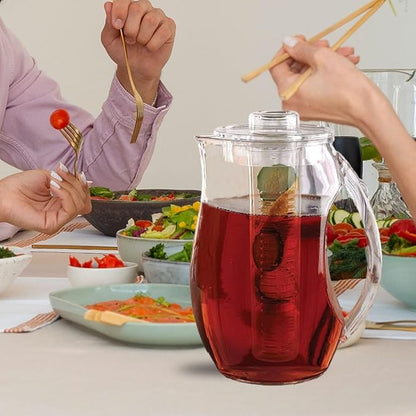 Large Fruit Infuser Water Pitcher – Shatterproof Acrylic Infusion Jug